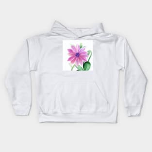 Watercolor Flower Kids Hoodie